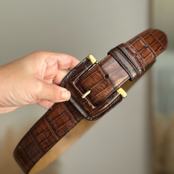 Fossil Brown Leather Belt - Picture 1 of 3